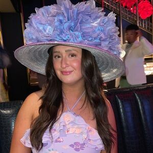 Elegant Lavender Floral Women's Hat